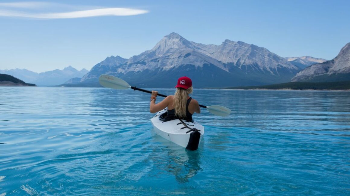 kayak with orca whales